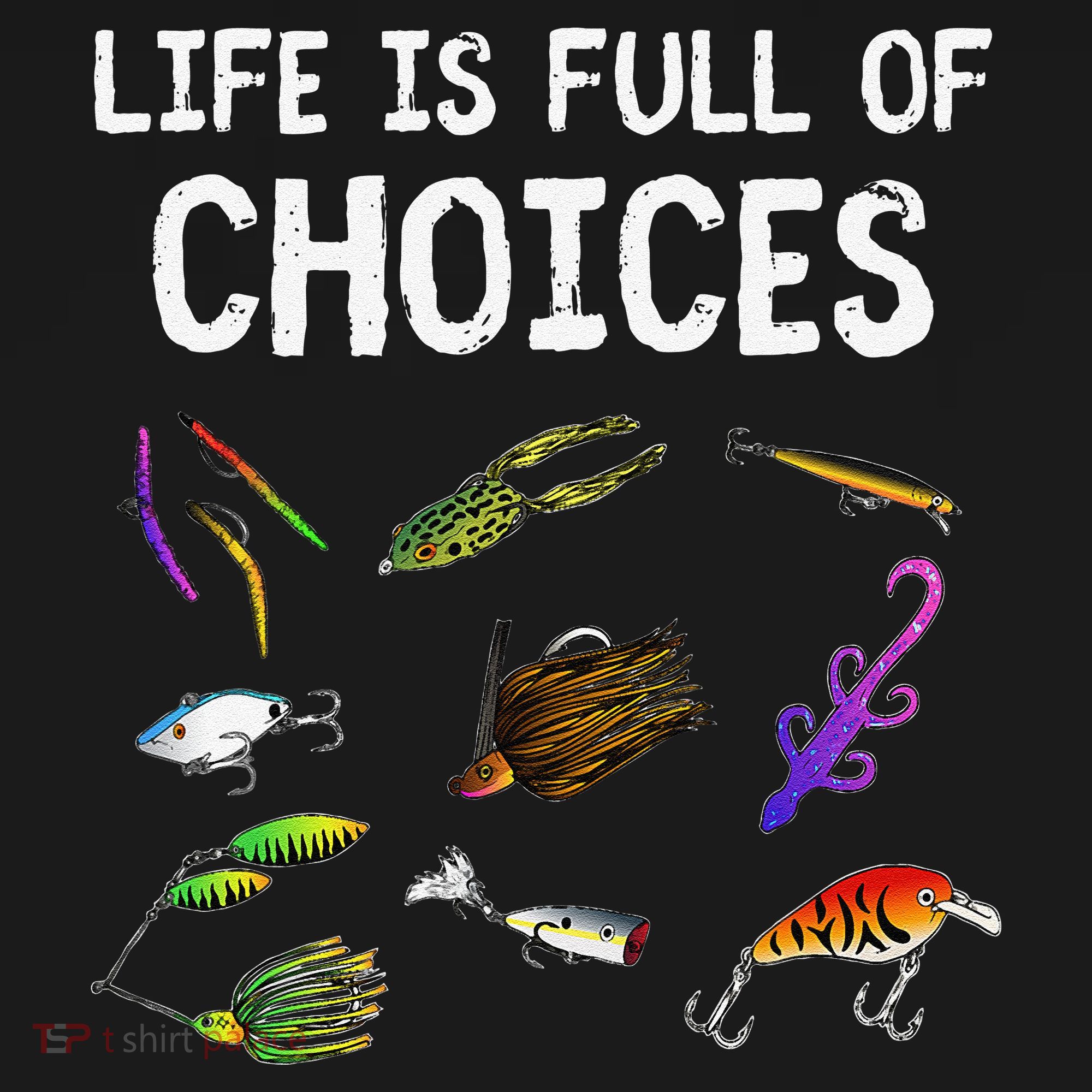Unique Bass Fishing Gift Assorted Lures For Bass Fisherman Sweatshirt