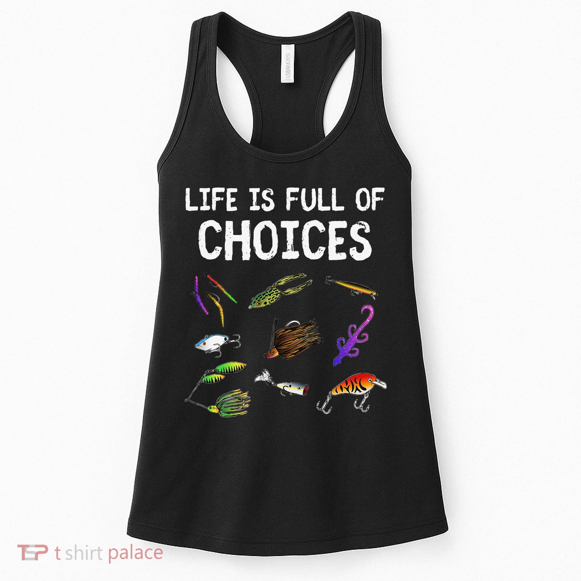 Unique Bass Fishing Gift Assorted Lures For Bass Fisherman Women's Tank Top