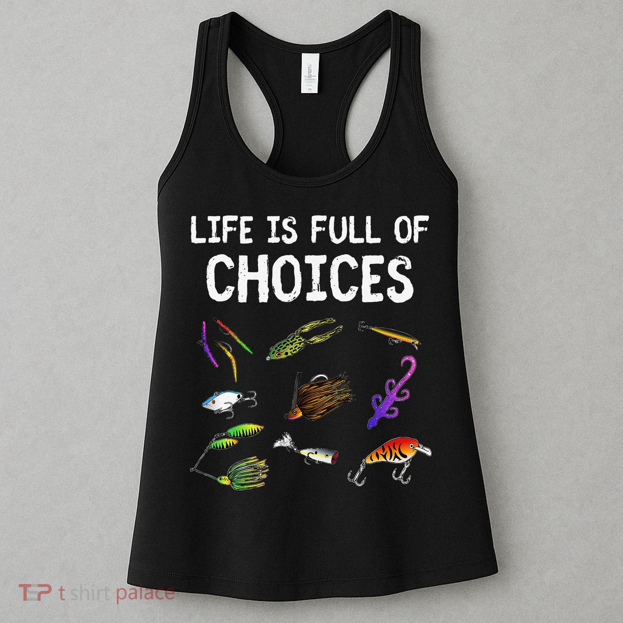 Unique Bass Fishing Gift Assorted Lures For Bass Fisherman Women's Tank Top