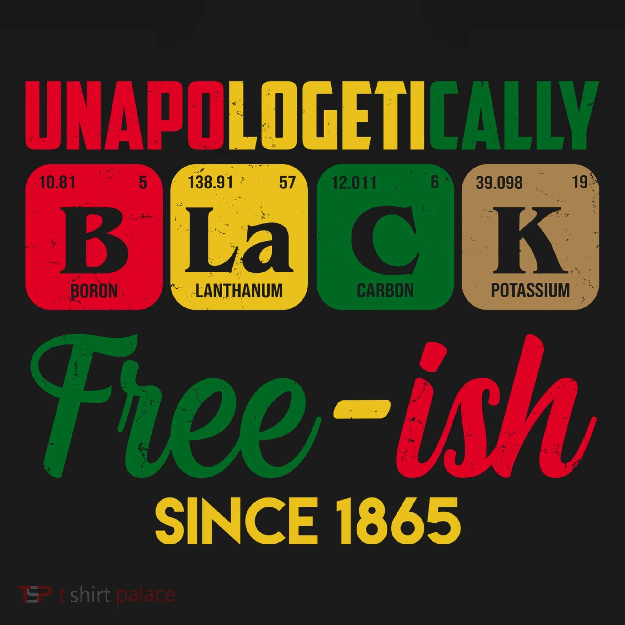 Unapologetically Black Free Ish Since 1865 Juneteenth Doggie Tank
