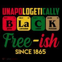 Unapologetically Black Free Ish Since 1865 Juneteenth Ornament thumb 1