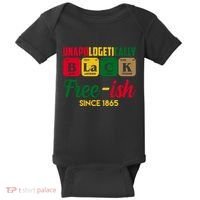 Unapologetically Black Free Ish Since 1865 Juneteenth Baby Bodysuit thumb 0