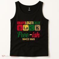 Unapologetically Black Free Ish Since 1865 Juneteenth Tank Top thumb 2