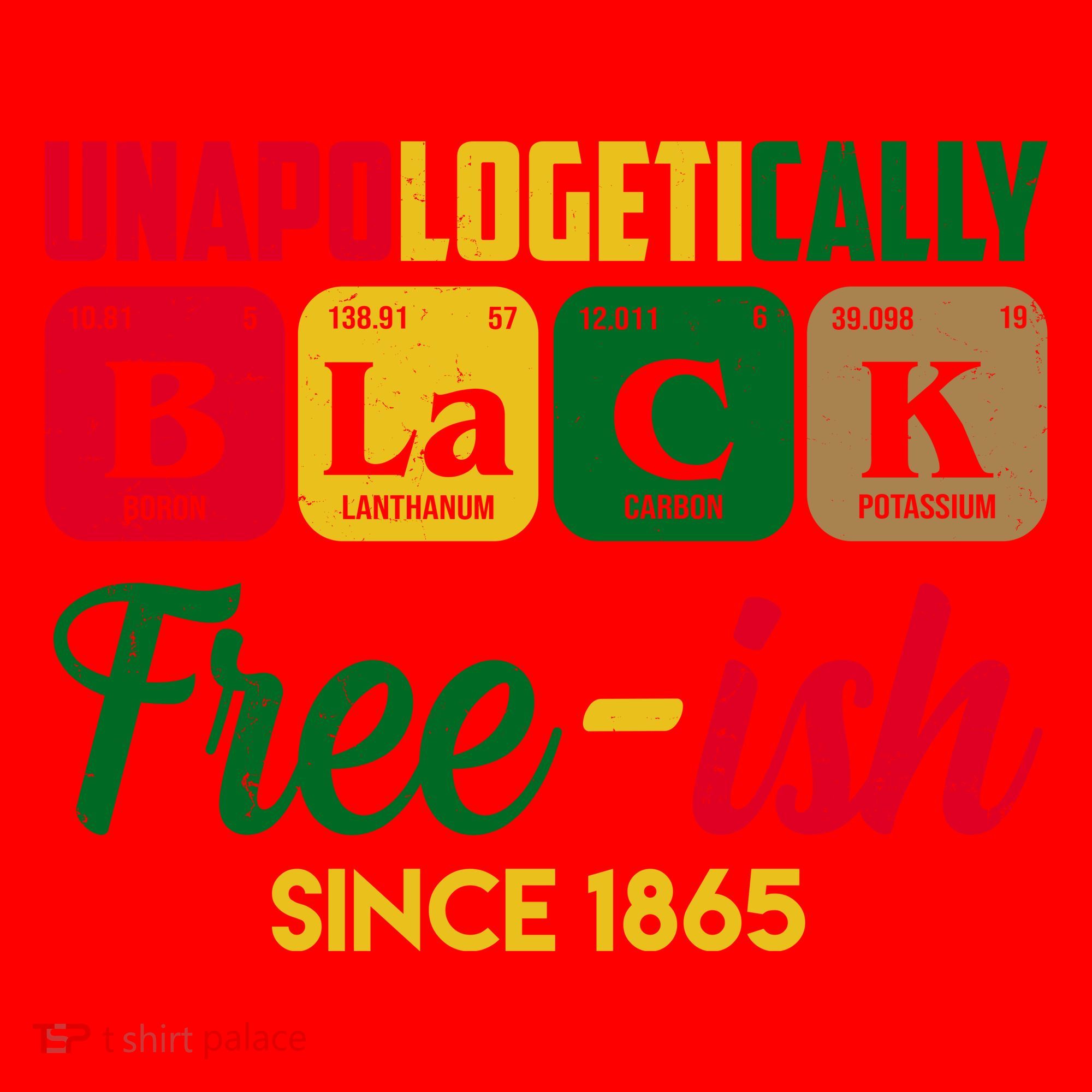 Unapologetically Black Free Ish Since 1865 Juneteenth Santa Hat