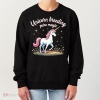Unicorn Breeder Funny Magical Creature And Fantasy Cute Gift Women's Sweatshirt thumb 0