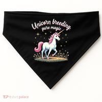 Unicorn Breeder Funny Magical Creature And Fantasy Cute Gift USA-Made Doggie Bandana thumb 0