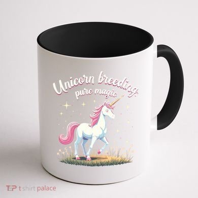 Unicorn Breeder Funny Magical Creature And Fantasy Cute Gift Coffee Mug back