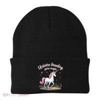 Unicorn Breeder Funny Magical Creature And Fantasy Cute Gift Beanie thumb 0