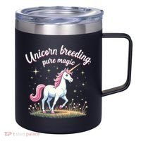 Unicorn Breeder Funny Magical Creature And Fantasy Cute Gift 12oz Stainless Steel Coffee Mug thumb 0