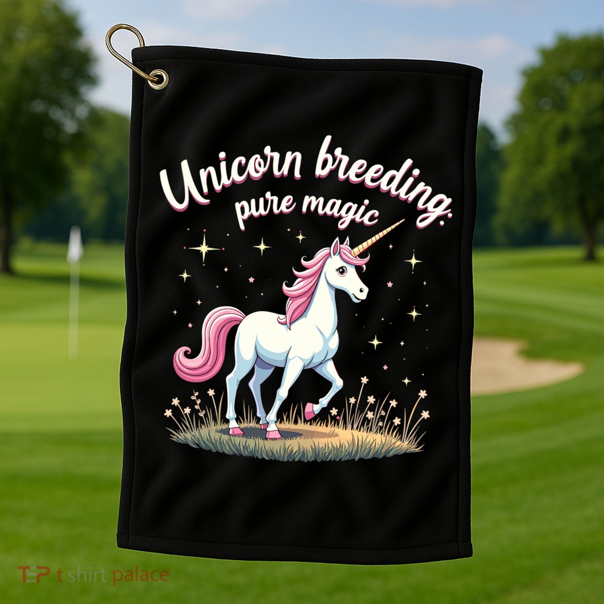 Unicorn Breeder Funny Magical Creature And Fantasy Cute Gift Golf Towel