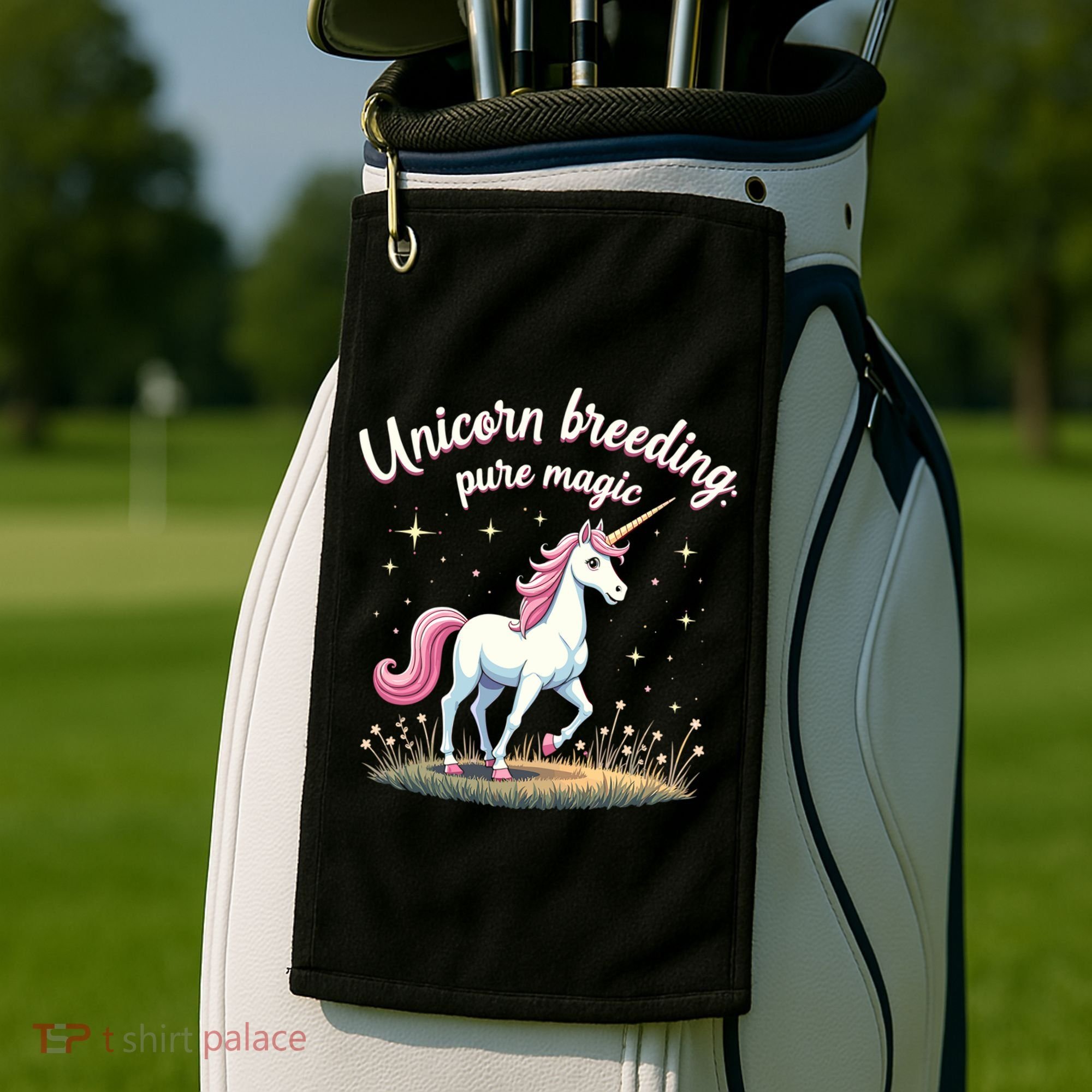 Unicorn Breeder Funny Magical Creature And Fantasy Cute Gift Golf Towel