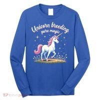 Unicorn Breeder Funny Magical Creature And Fantasy Cute Gift Long Sleeve Shirt thumb 0