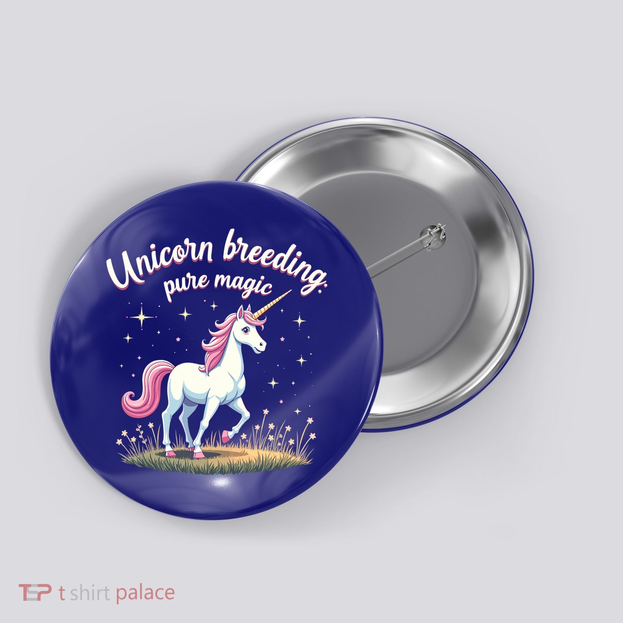 Unicorn Breeder Funny Magical Creature And Fantasy Cute Gift Button