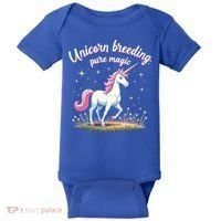 Unicorn Breeder Funny Magical Creature And Fantasy Cute Gift Baby Bodysuit thumb 0