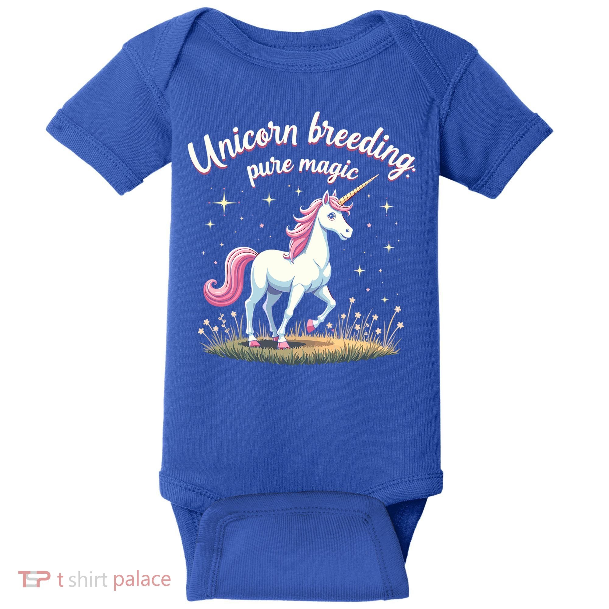 Unicorn Breeder Funny Magical Creature And Fantasy Cute Gift Baby Bodysuit