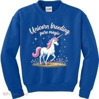 Unicorn Breeder Funny Magical Creature And Fantasy Cute Gift Kids Sweatshirt thumb 0