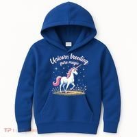 Unicorn Breeder Funny Magical Creature And Fantasy Cute Gift Kids Hoodie thumb 0