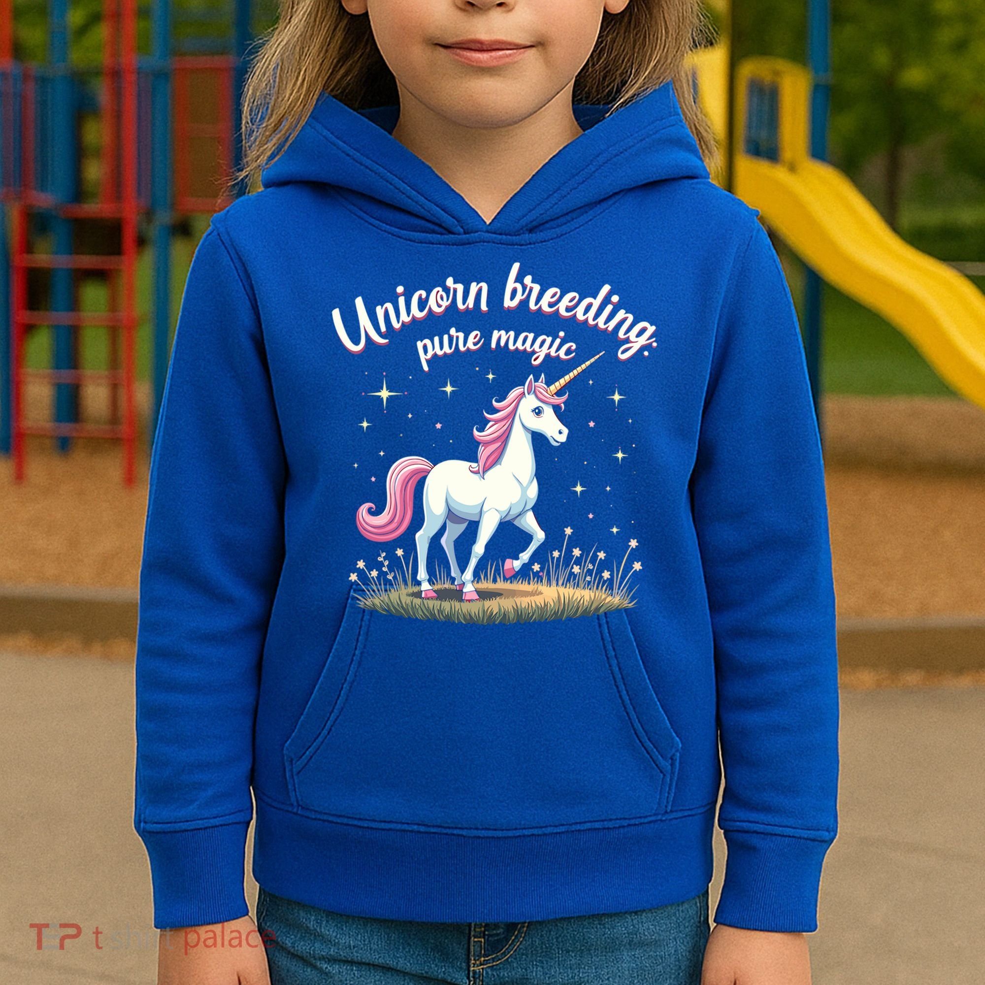 Unicorn Breeder Funny Magical Creature And Fantasy Cute Gift Kids Hoodie