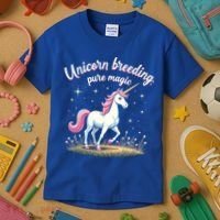 Unicorn Breeder Funny Magical Creature And Fantasy Cute Gift Kids T-Shirt thumb 3
