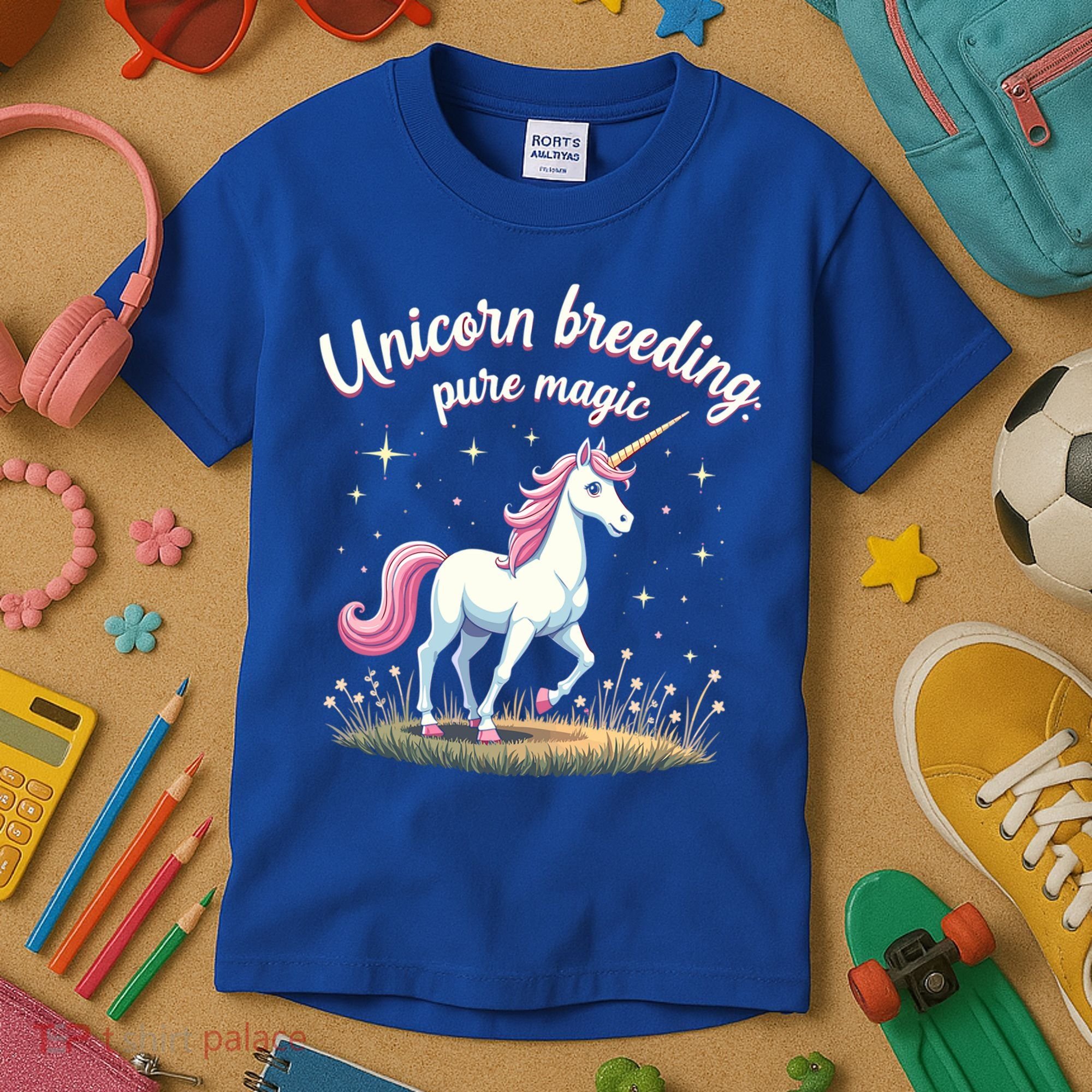 Unicorn Breeder Funny Magical Creature And Fantasy Cute Gift Kids T-Shirt