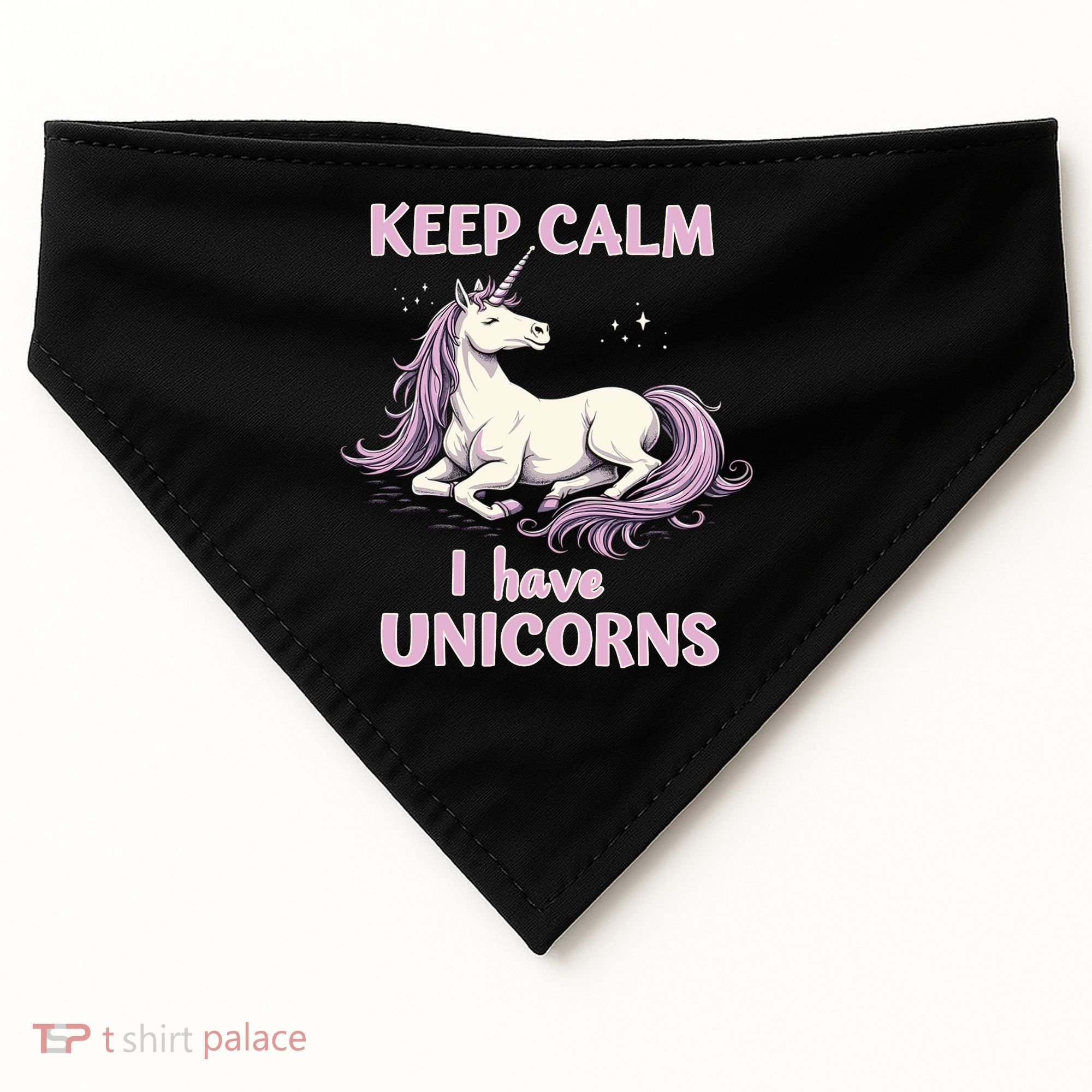 Unicorn Breeder Funny Magical Creature And Fantasy Cool Gift USA-Made Doggie Bandana