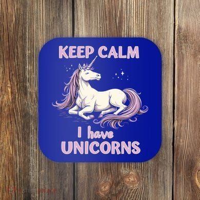 Unicorn Breeder Funny Magical Creature And Fantasy Cool Gift Coaster