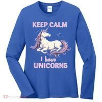 Unicorn Breeder Funny Magical Creature And Fantasy Cool Gift Women's Long Sleeve Shirt thumb 0