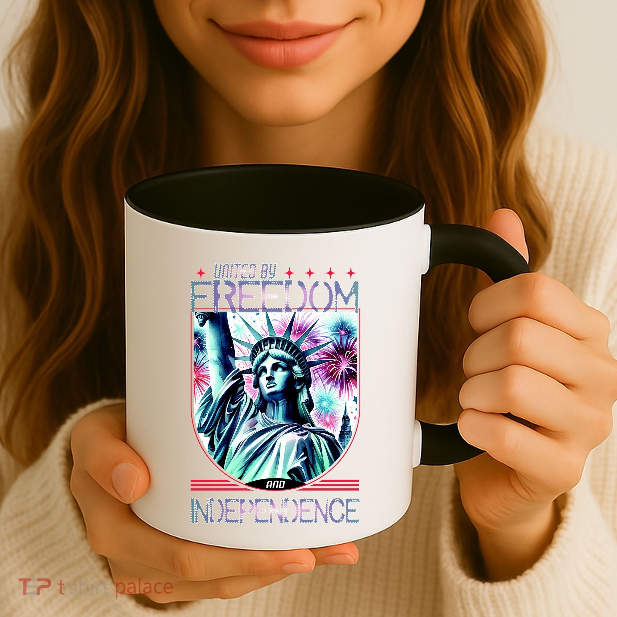 United By Freedom And Independence Coffee Mug