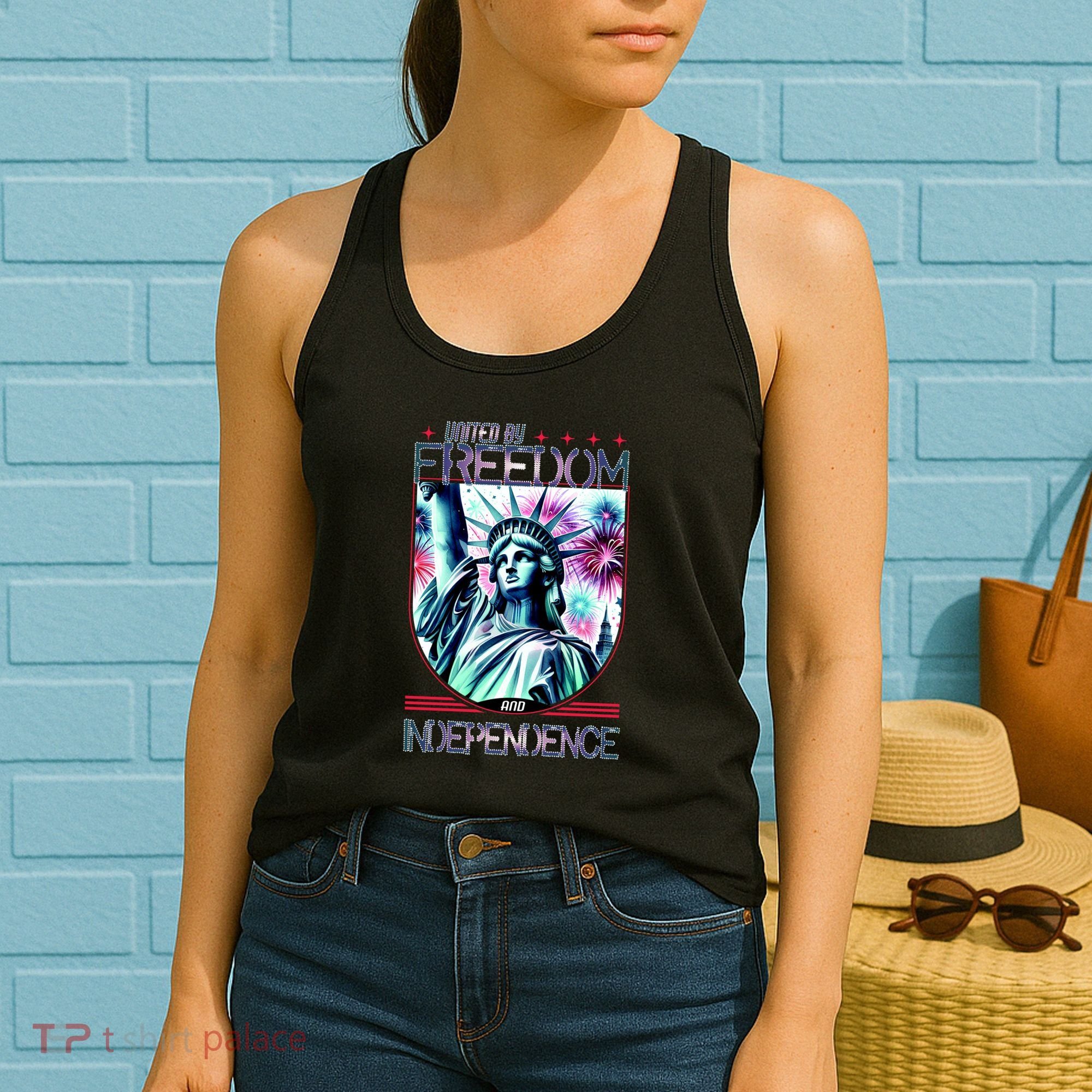 United By Freedom And Independence Women's Tank Top