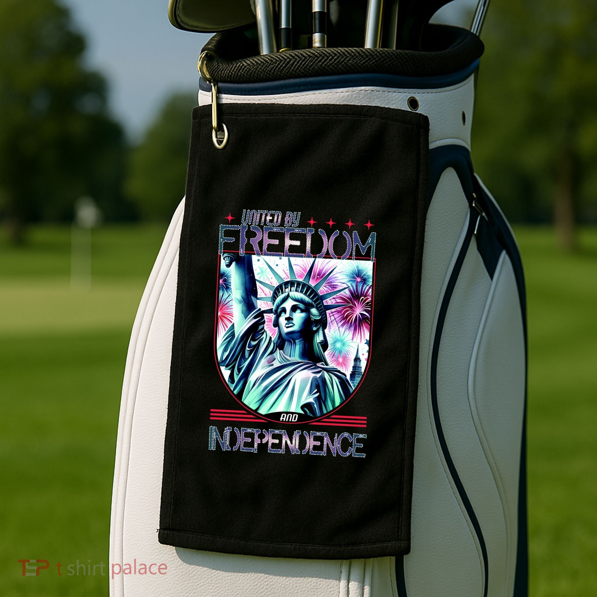 United By Freedom And Independence Golf Towel