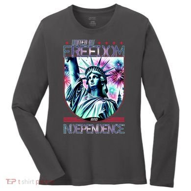 United By Freedom And Independence Women's Long Sleeve Shirt