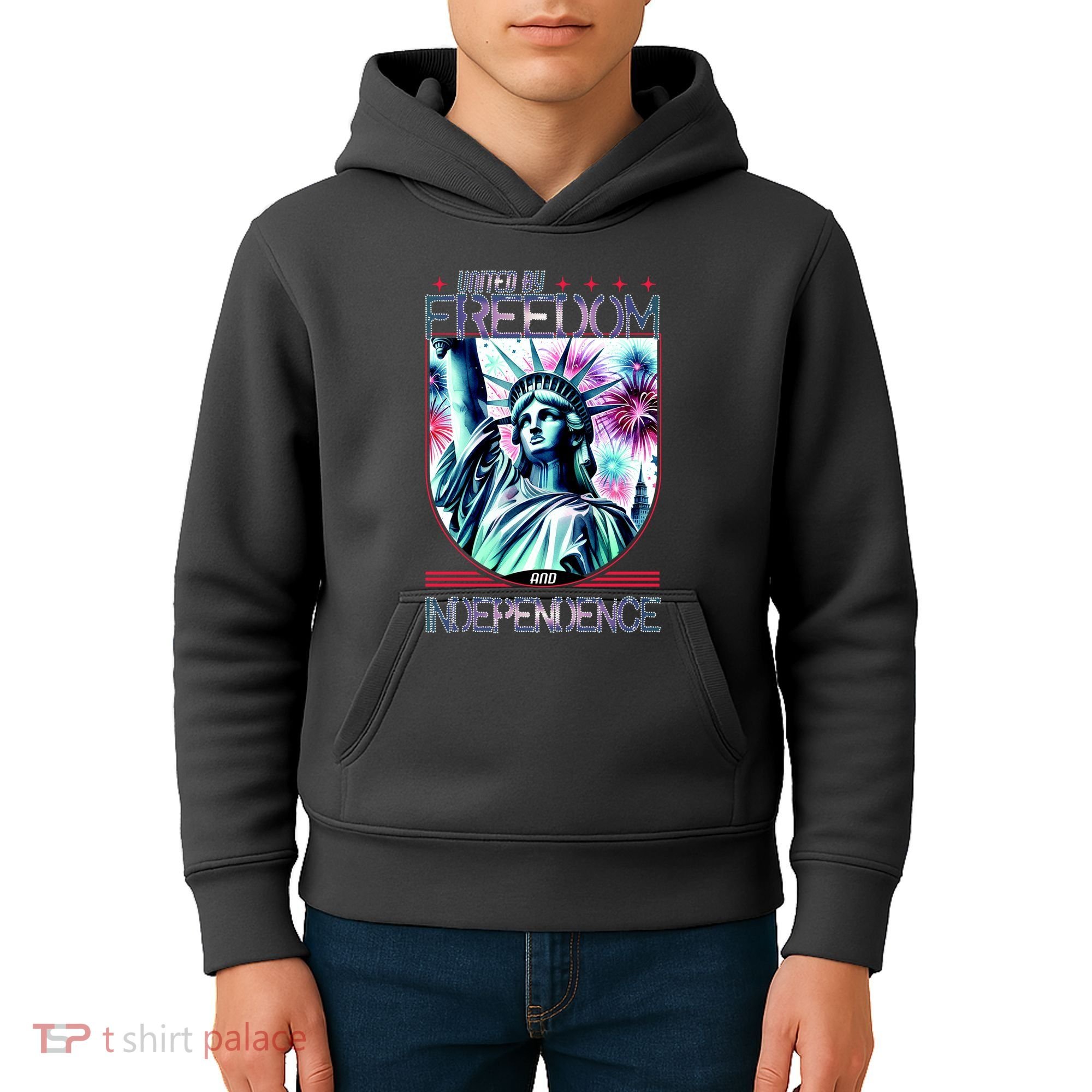 United By Freedom And Independence Kids Hoodie