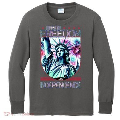 United By Freedom And Independence Kids Long Sleeve Shirt