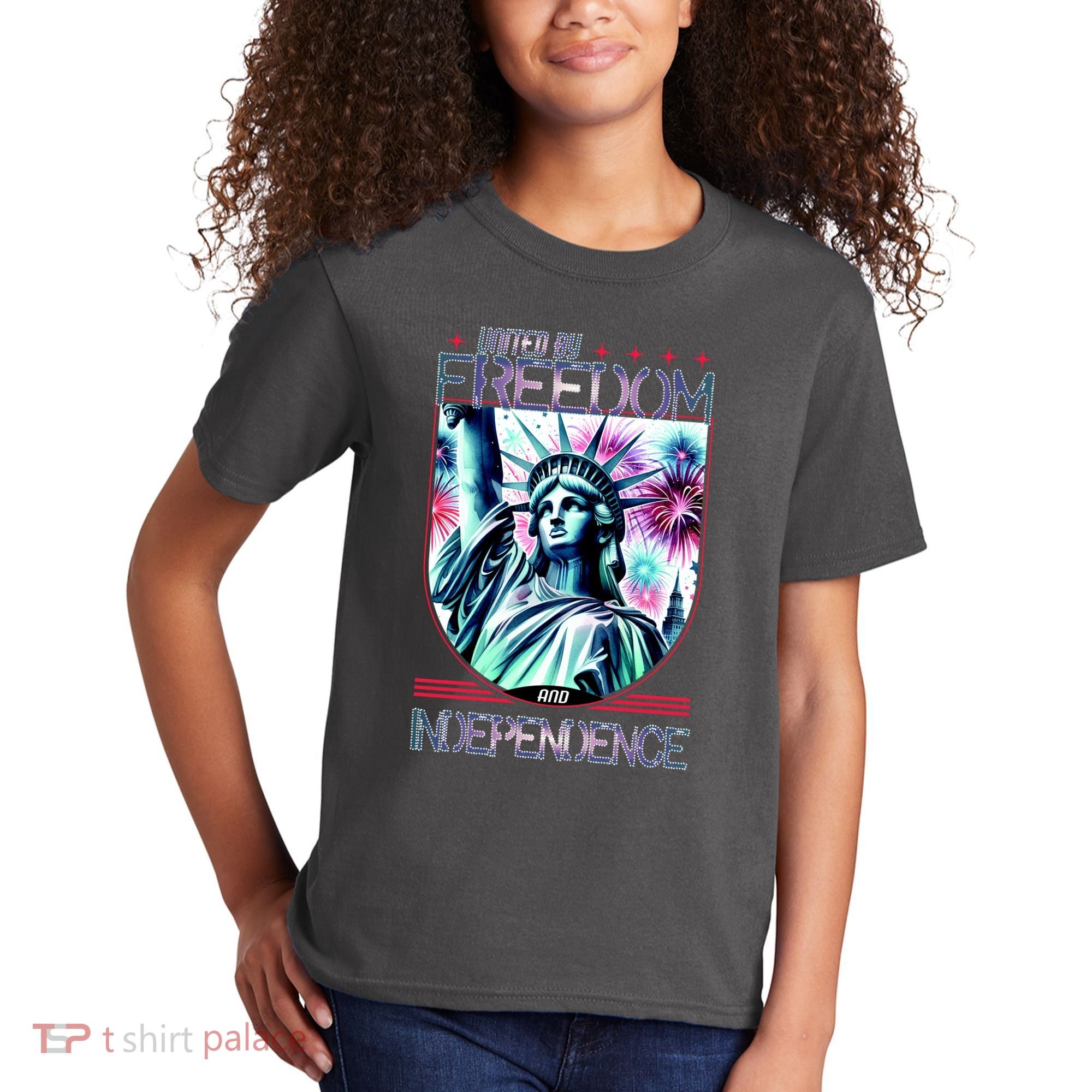 United By Freedom And Independence Kids T-Shirt