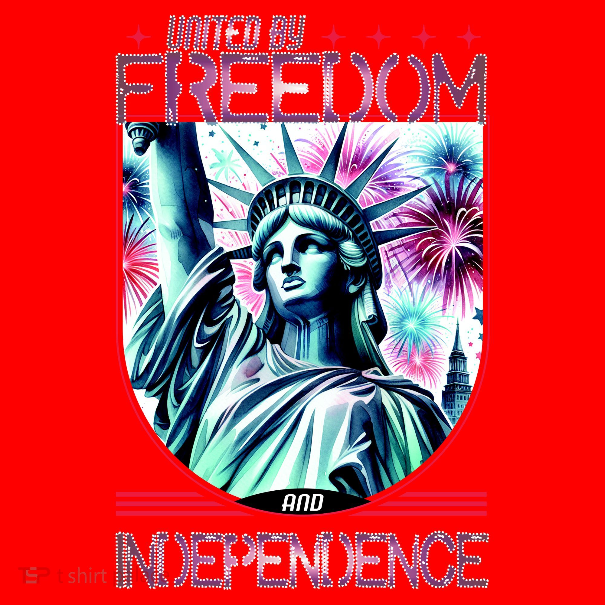United By Freedom And Independence Santa Hat