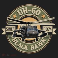 Uhgift60 Blackhawk Gift Assault Helicopter Pilot Aviation Gift Comfort Colors T-Shirt thumb 5