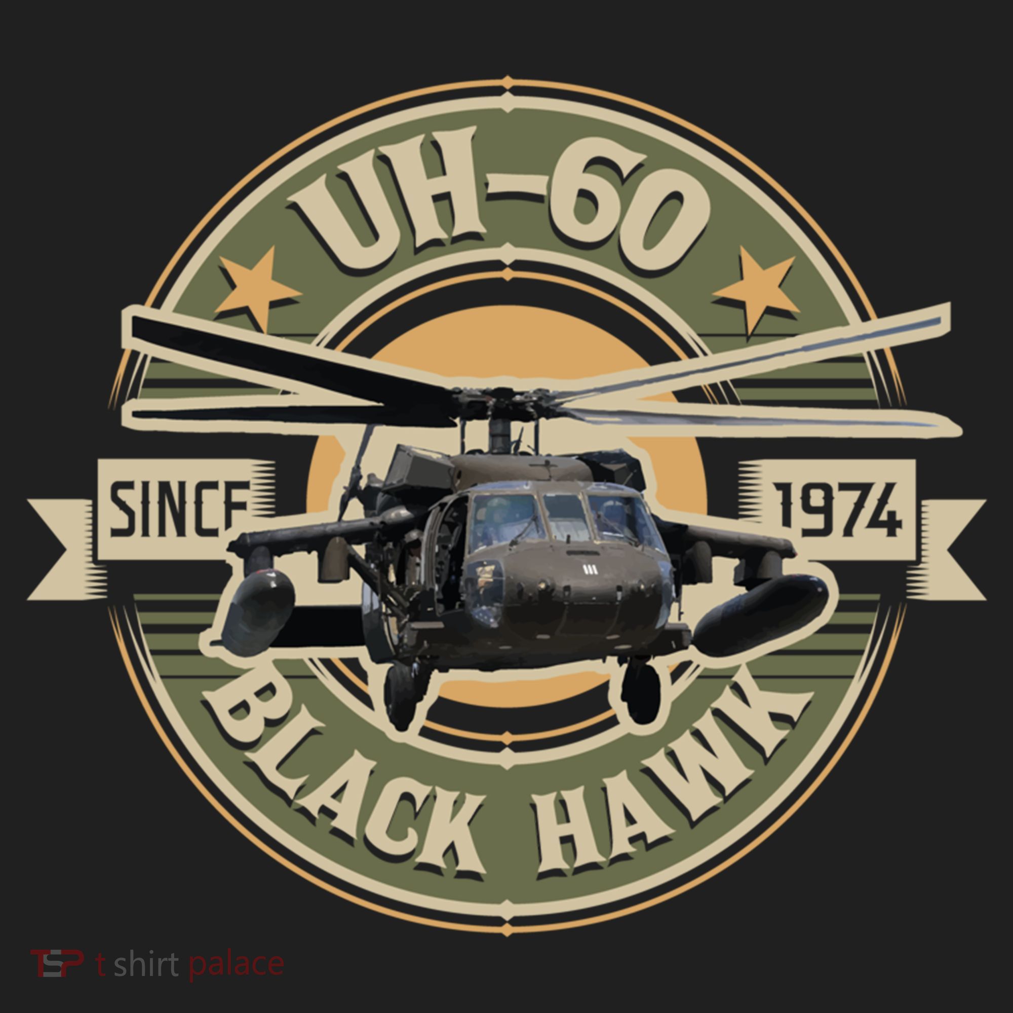 Uhgift60 Blackhawk Gift Assault Helicopter Pilot Aviation Gift Comfort Colors T-Shirt