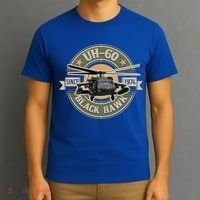 Uhgift60 Blackhawk Gift Assault Helicopter Pilot Aviation Gift T-Shirt thumb 3