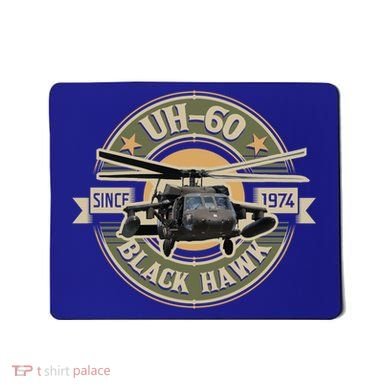 Uhgift60 Blackhawk Gift Assault Helicopter Pilot Aviation Gift Mousepad
