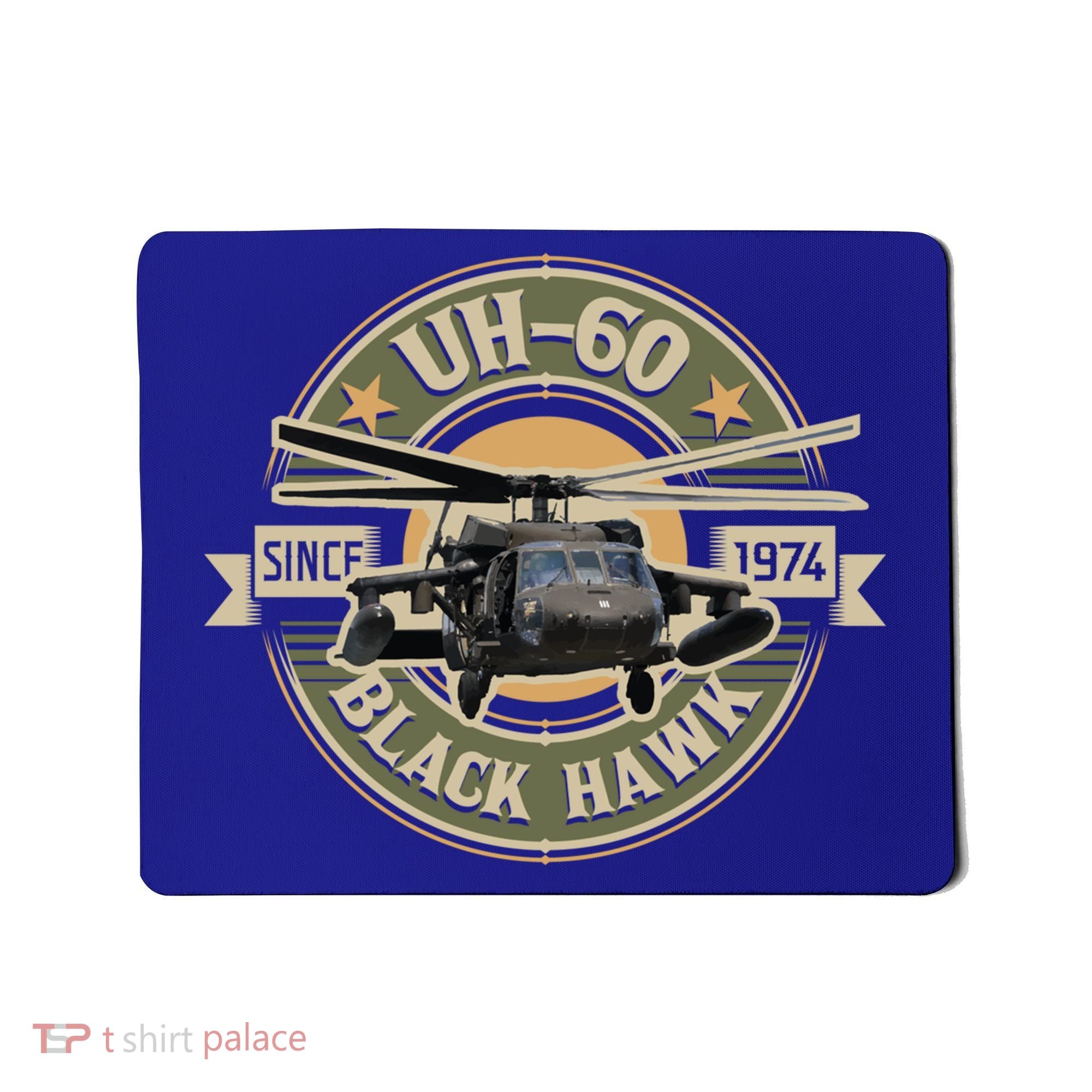 Uhgift60 Blackhawk Gift Assault Helicopter Pilot Aviation Gift Mousepad