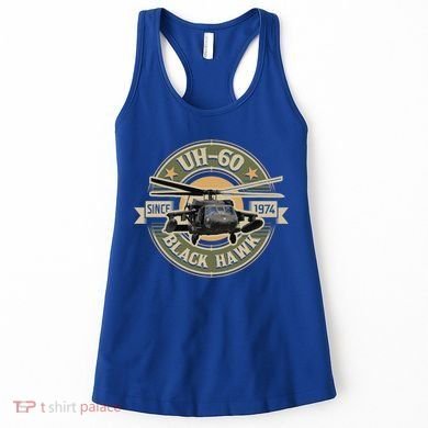 Uhgift60 Blackhawk Gift Assault Helicopter Pilot Aviation Gift Women's Tank Top