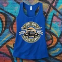 Uhgift60 Blackhawk Gift Assault Helicopter Pilot Aviation Gift Women's Tank Top thumb 3