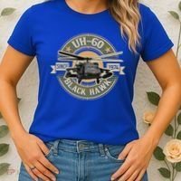Uhgift60 Blackhawk Gift Assault Helicopter Pilot Aviation Gift Women's T-Shirt thumb 2