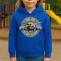 Uhgift60 Blackhawk Gift Assault Helicopter Pilot Aviation Gift Kids Hoodie thumb 3