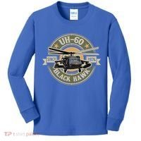 Uhgift60 Blackhawk Gift Assault Helicopter Pilot Aviation Gift Kids Long Sleeve Shirt thumb 0