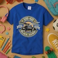Uhgift60 Blackhawk Gift Assault Helicopter Pilot Aviation Gift Kids T-Shirt thumb 3