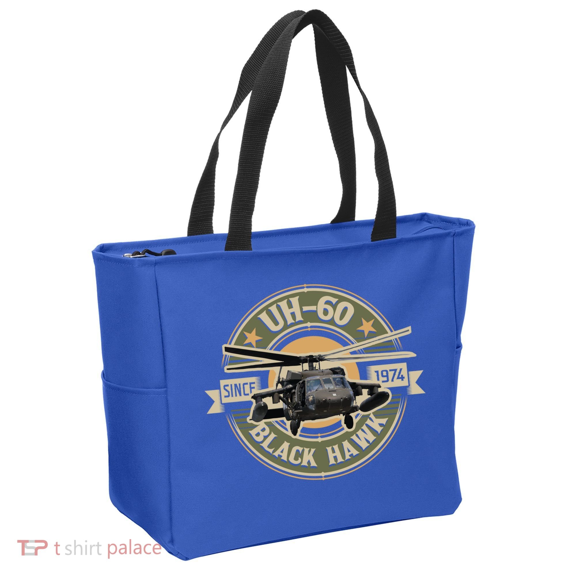 Uhgift60 Blackhawk Gift Assault Helicopter Pilot Aviation Gift Tote Bag
