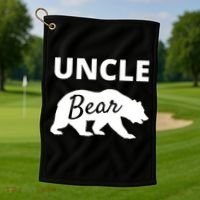 Uncle Bear Gift Mama Bear Papa Bear Golf Towel thumb 1