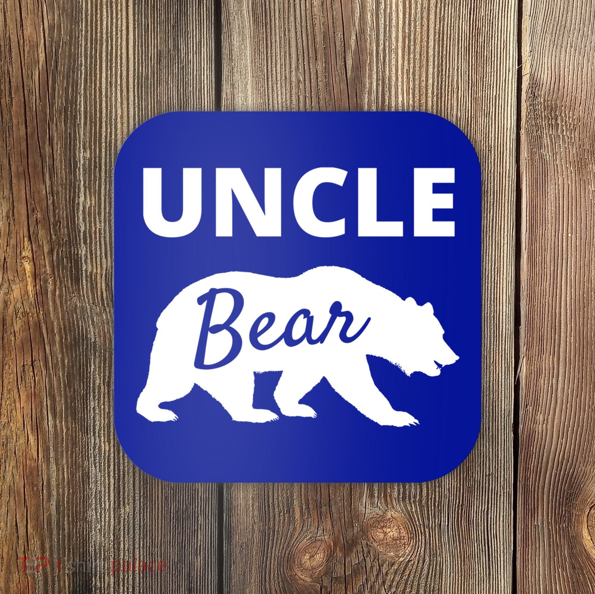 Uncle Bear Gift Mama Bear Papa Bear Coaster