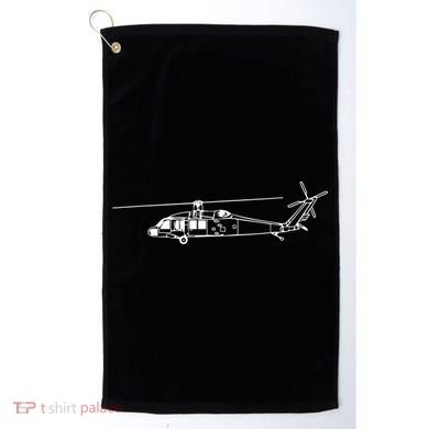 UH60 Blackhawk Helicopter Pilot Or Crew Golf Towel